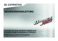 Bedienungsanleitung Handbuch CFMOTO CF500UU